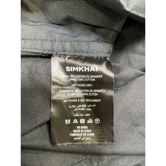 Simkhai 'Lizette' Black Belted Utilitarian Mini Skort Size 0 - Picture 5 of 5